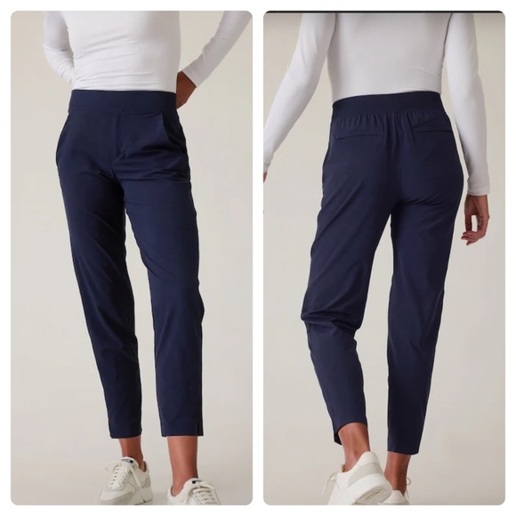 Athleta Pants - Athleta Brooklyn Mid Rise Ankle Pant Navy Blue SZ 6